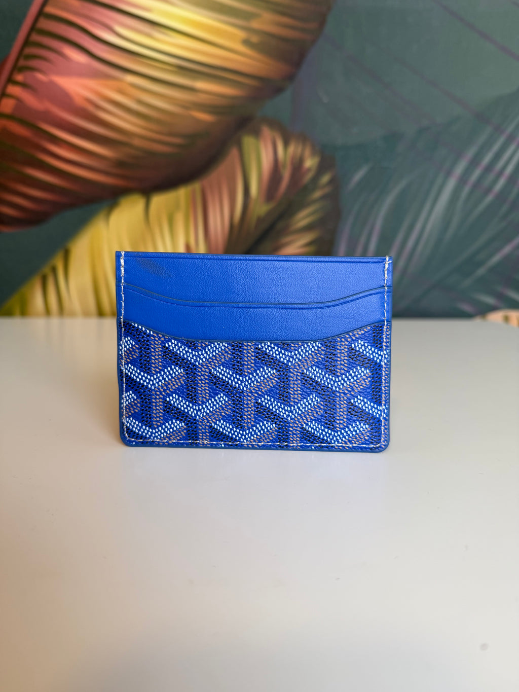 Porta carte blu