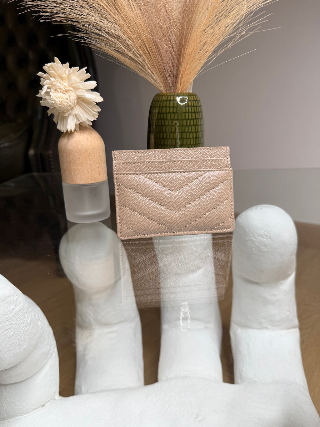 Porta carte laury beige