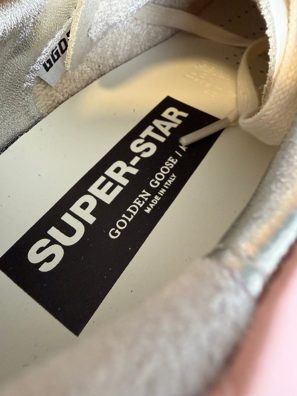 Sneakers golden pink