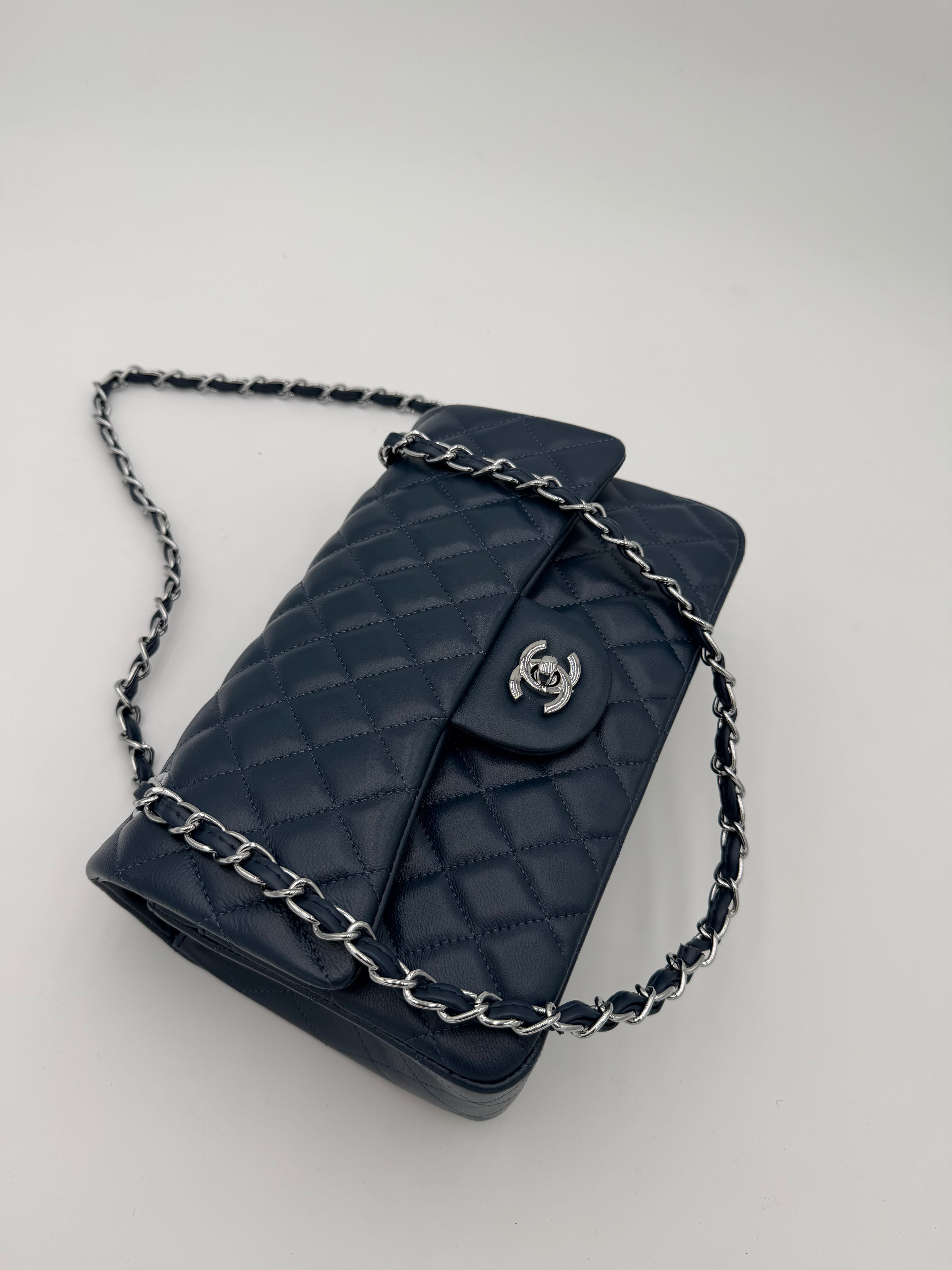 Borsa chany blu notte 25cm