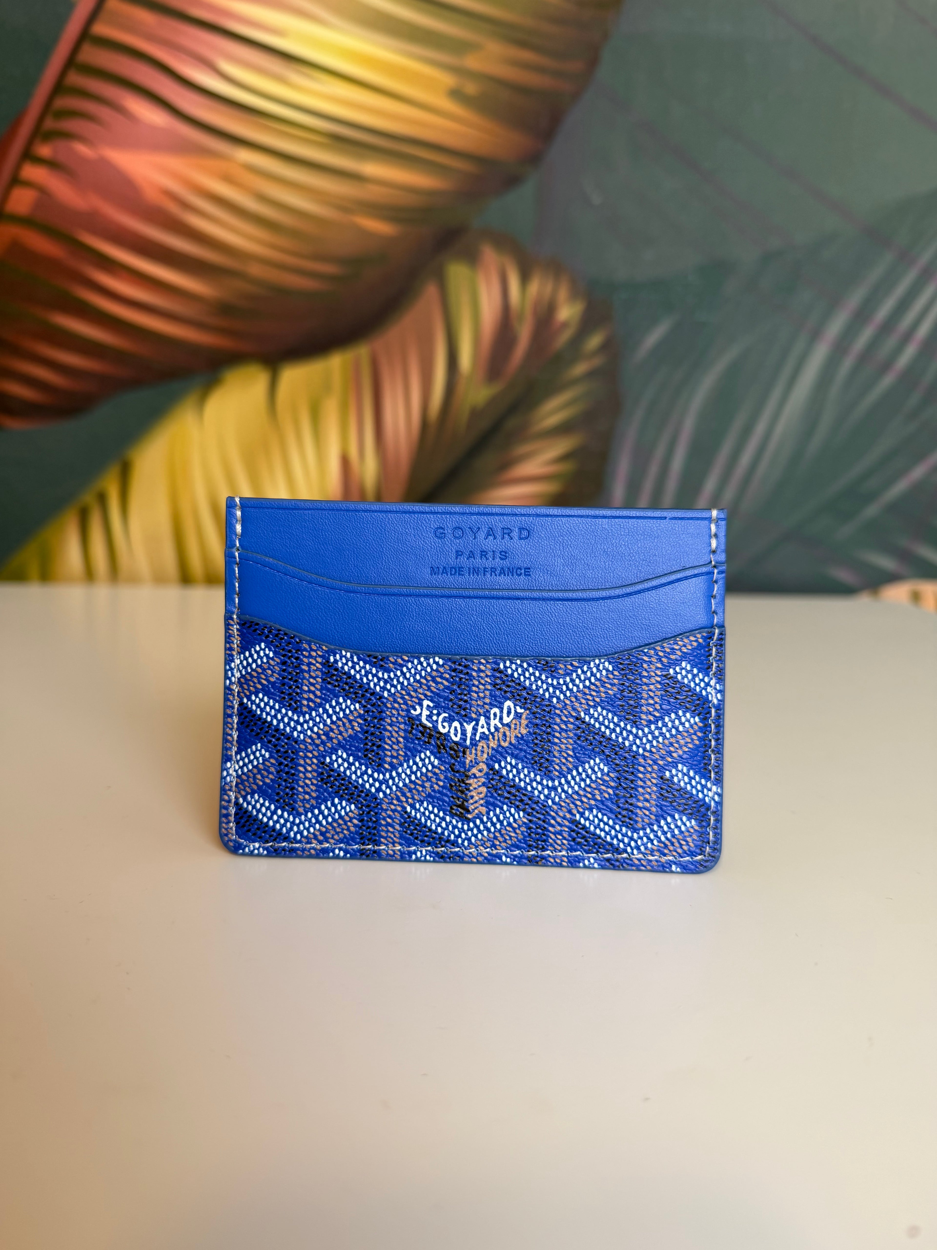 Porta carte blu