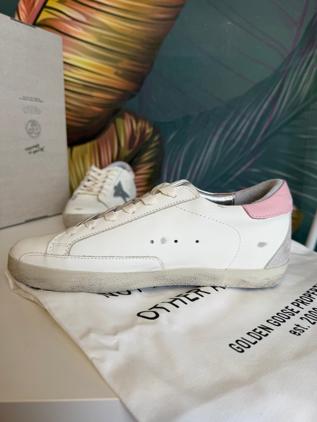 Sneakers golden pink