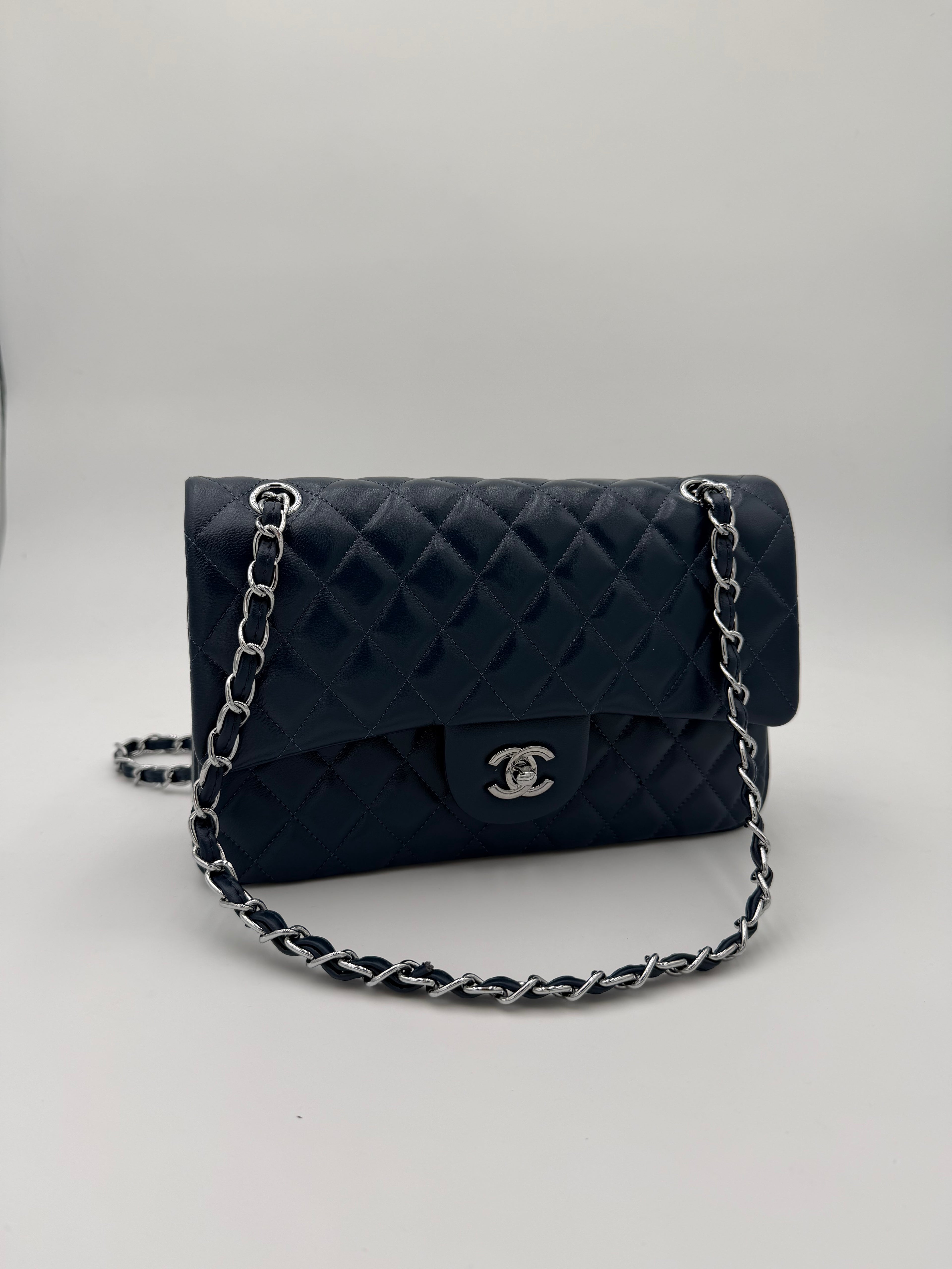 Borsa chany blu notte 25cm