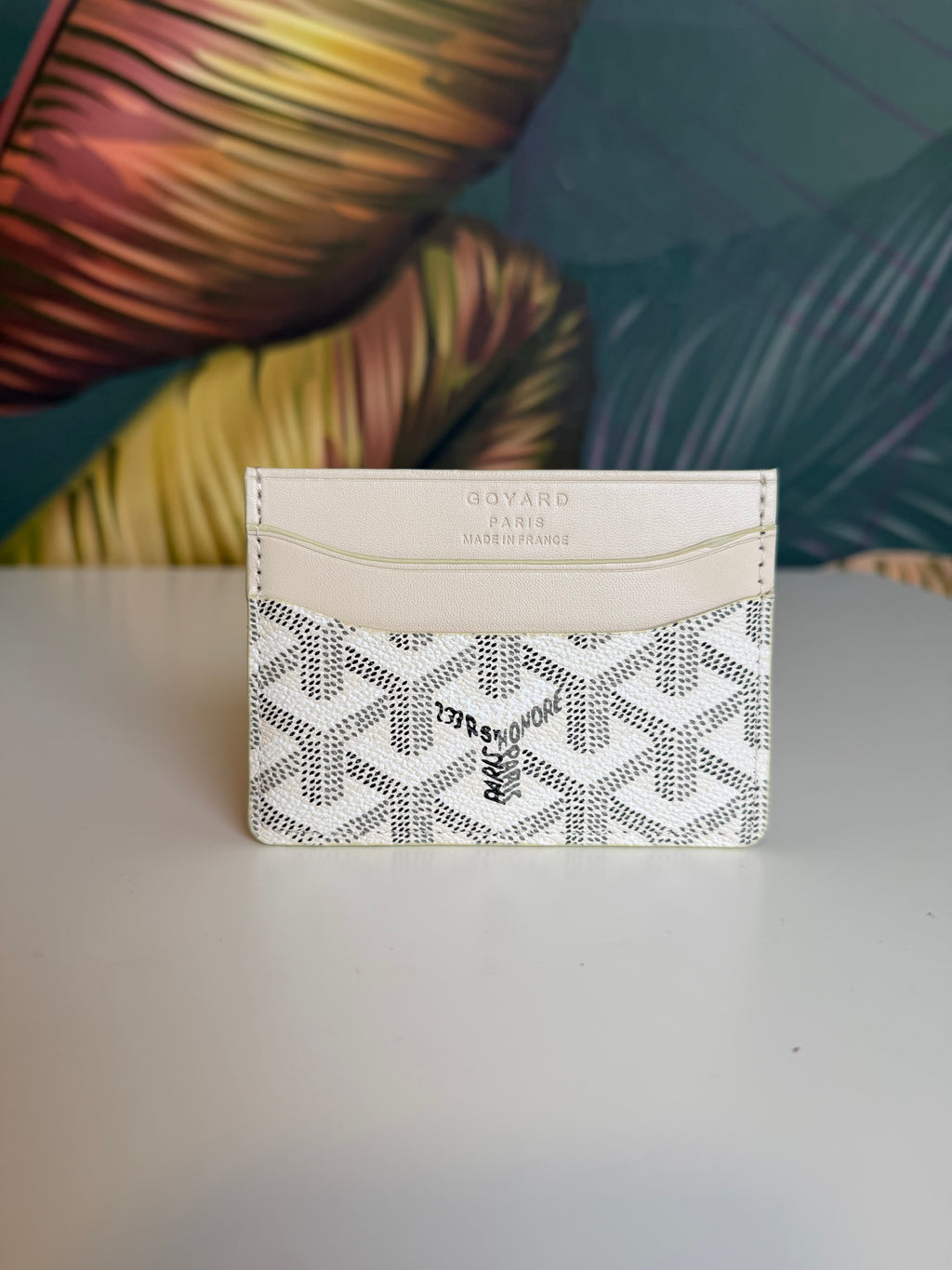 Porta carte beige