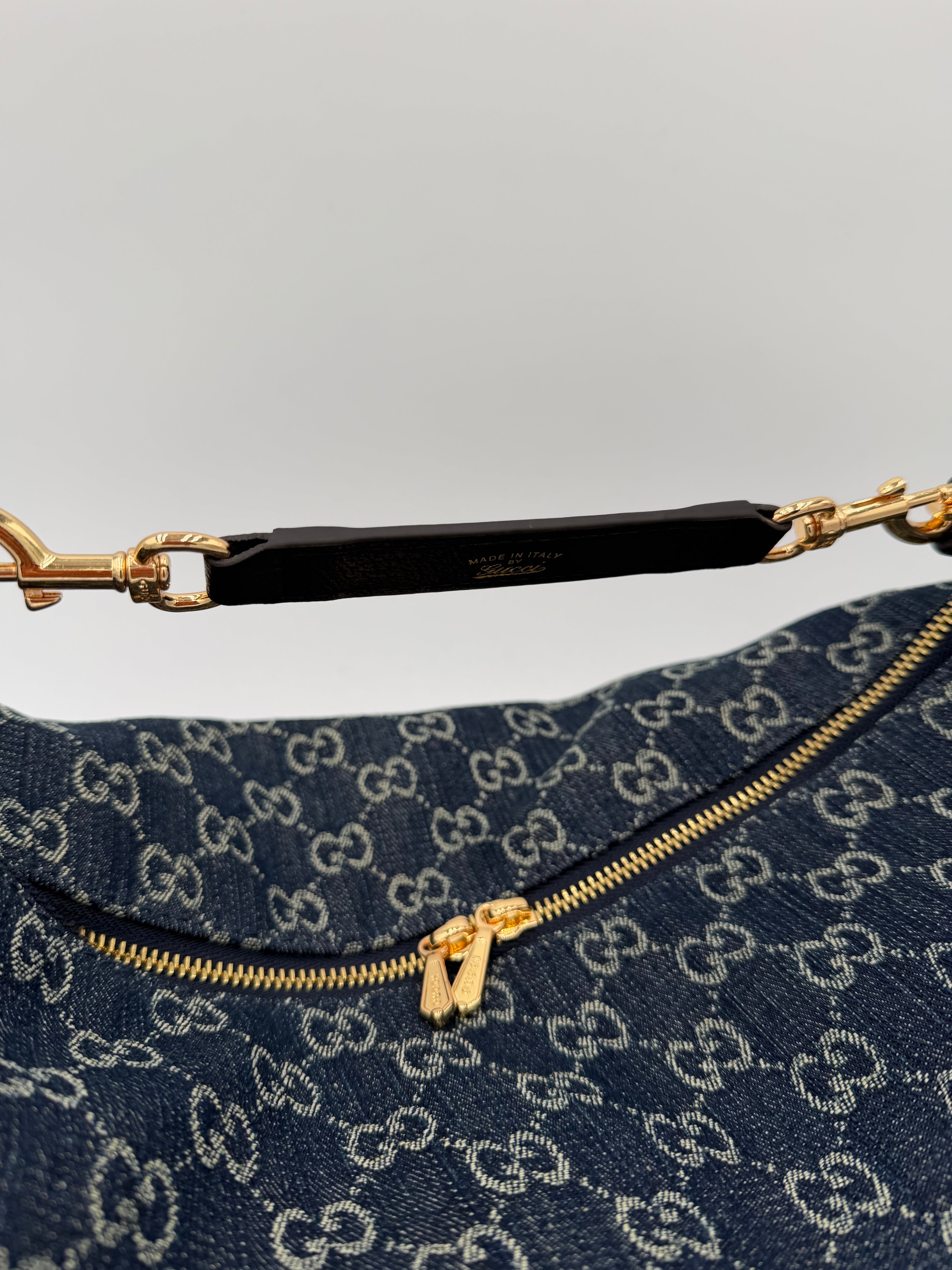 Borsa Clotilde denim 35cm
