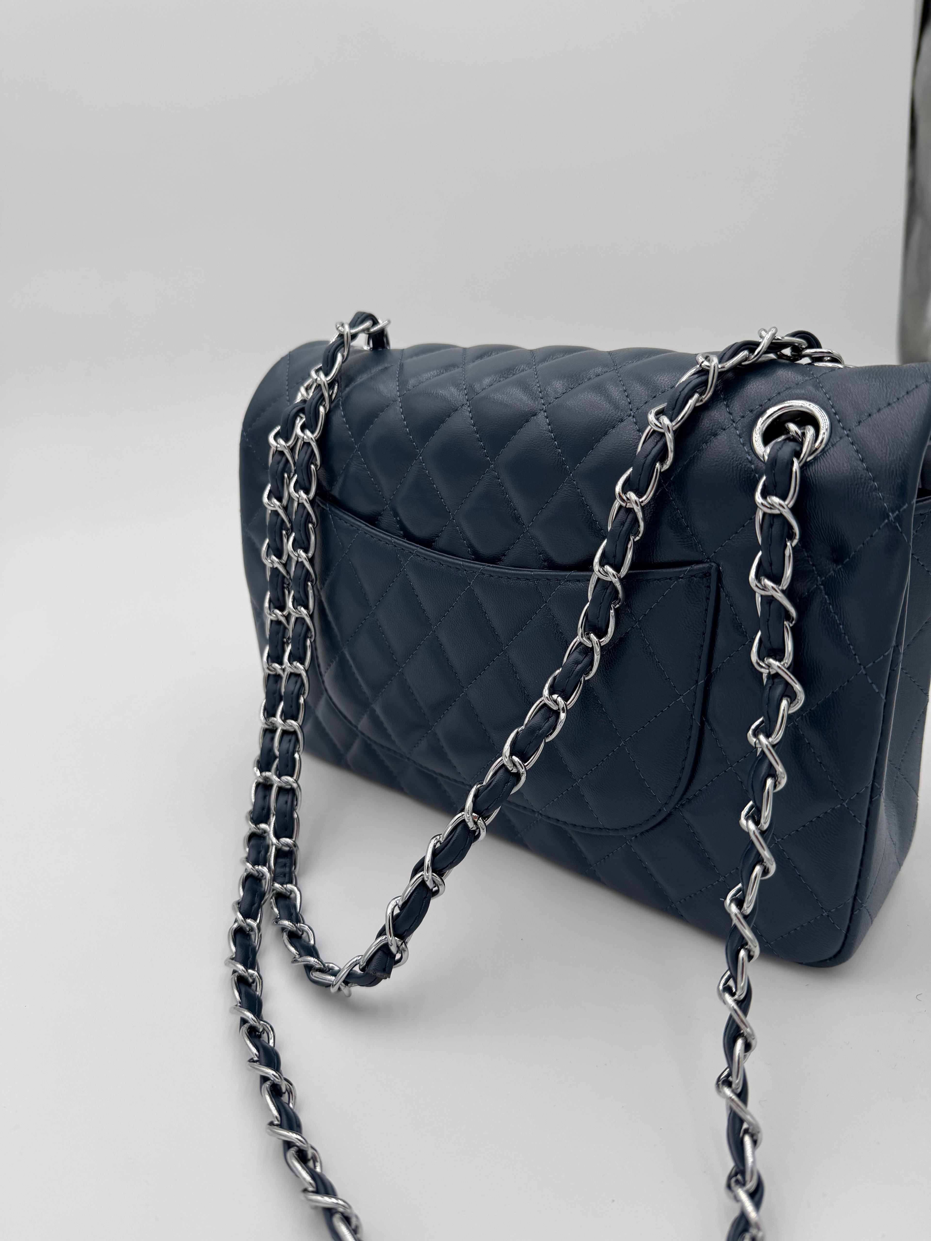 Borsa chany blu notte 25cm