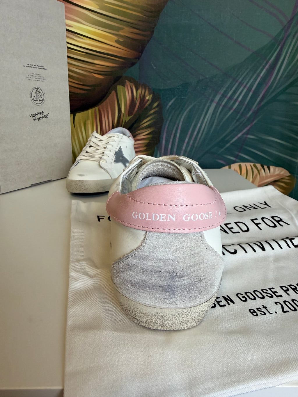 Sneakers golden pink