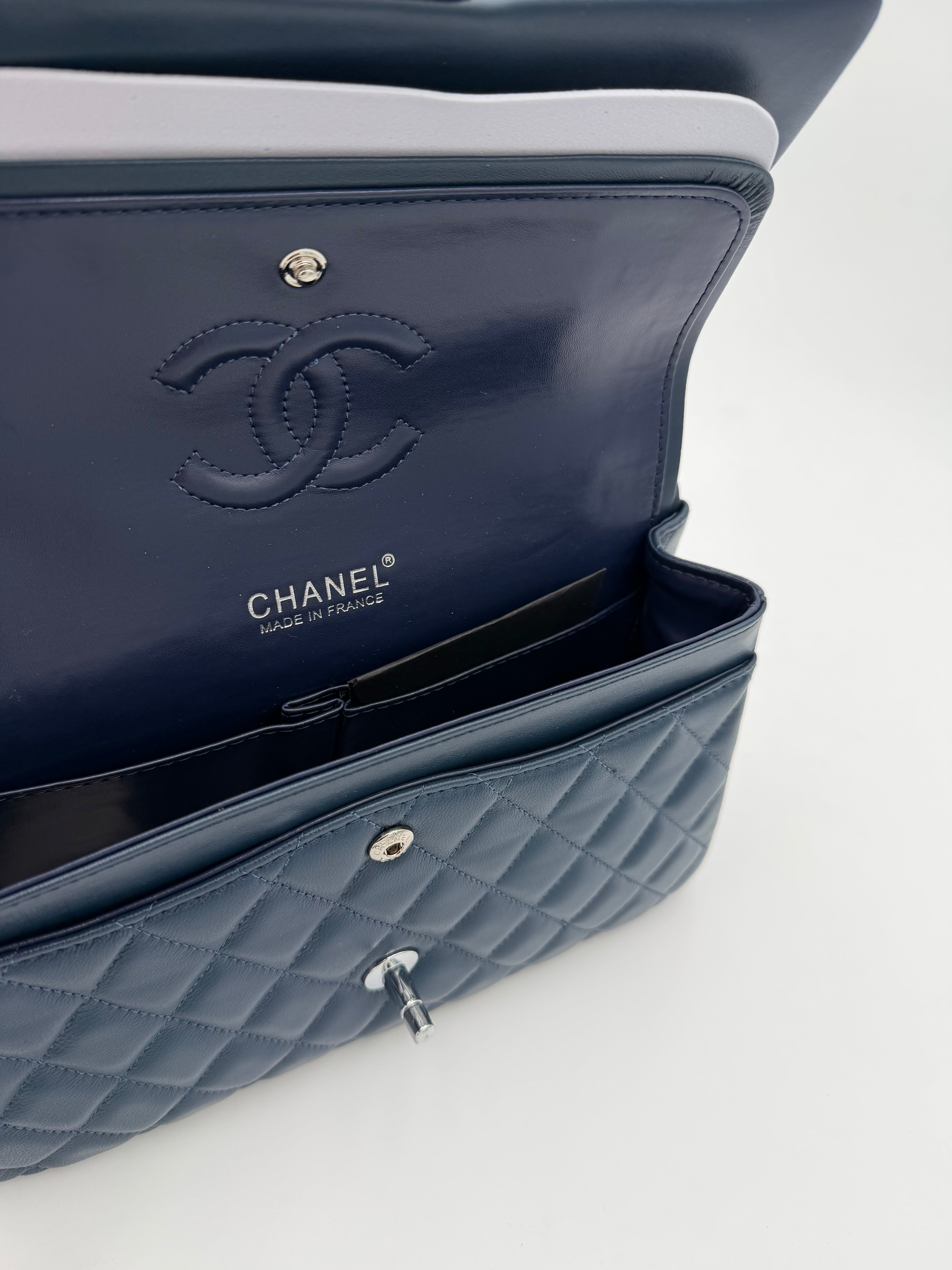 Borsa chany blu notte 25cm