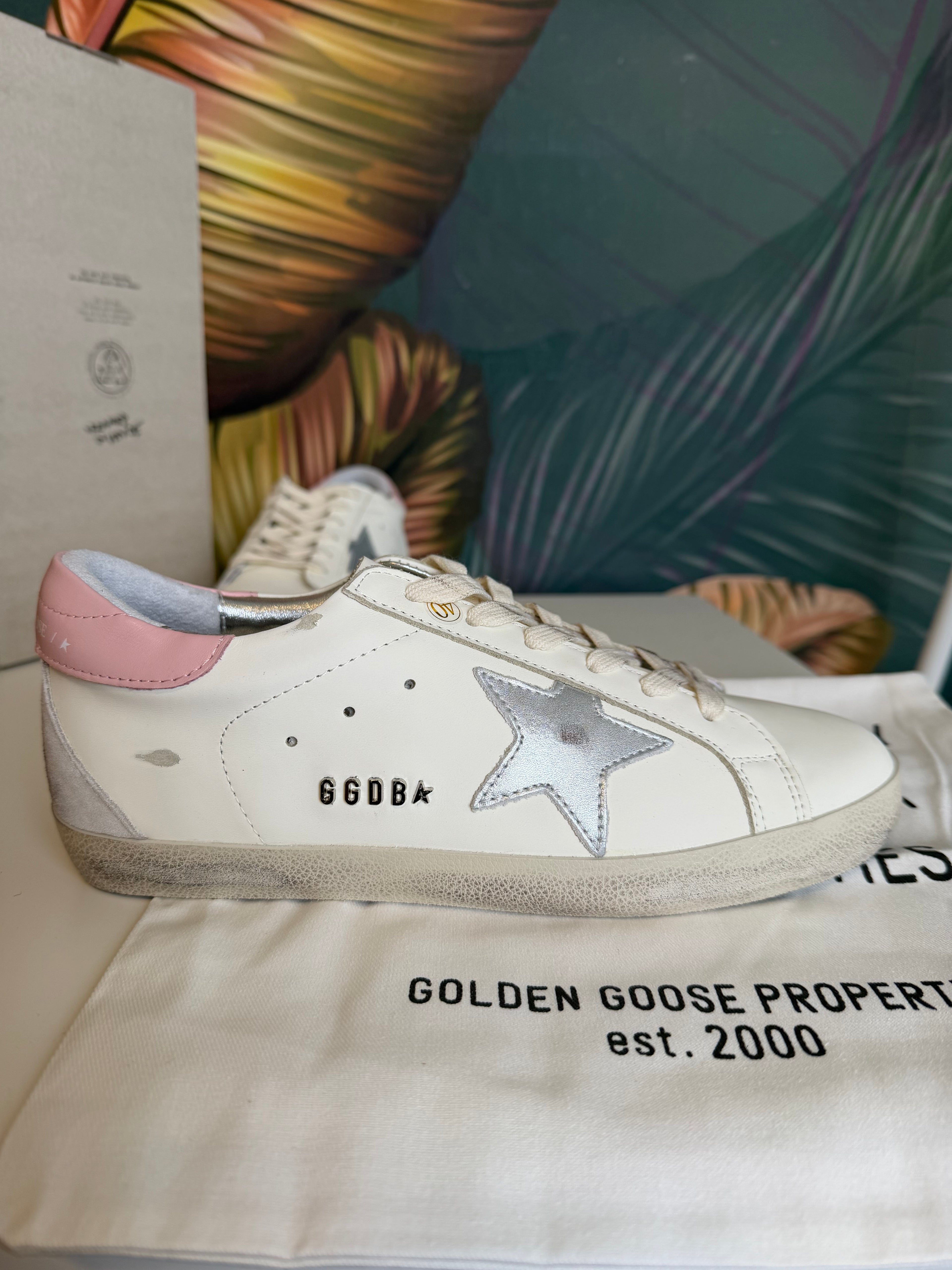 Sneakers golden pink