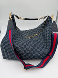 Borsa Clotilde denim 60cm