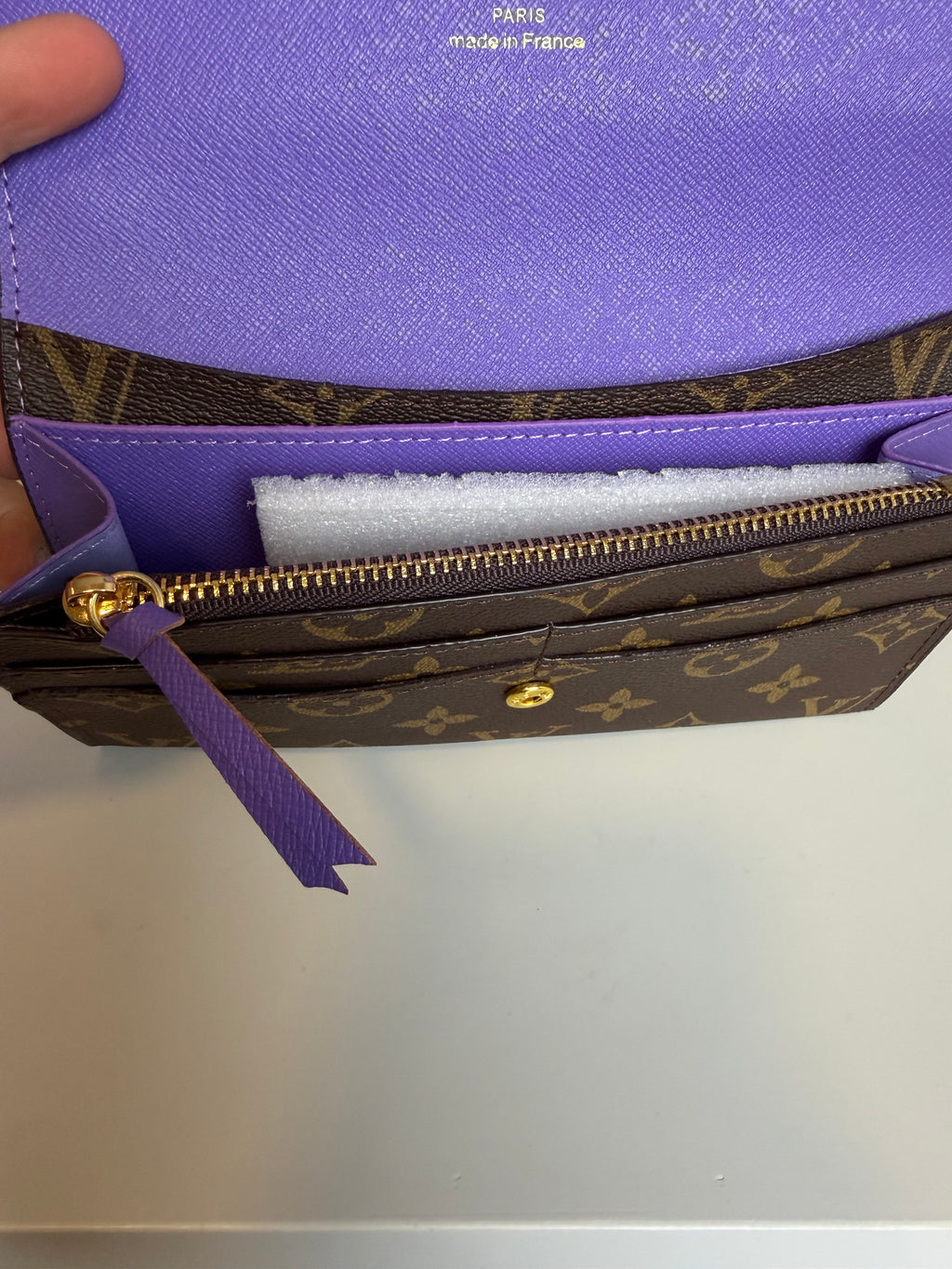Portafoglio grande purple
