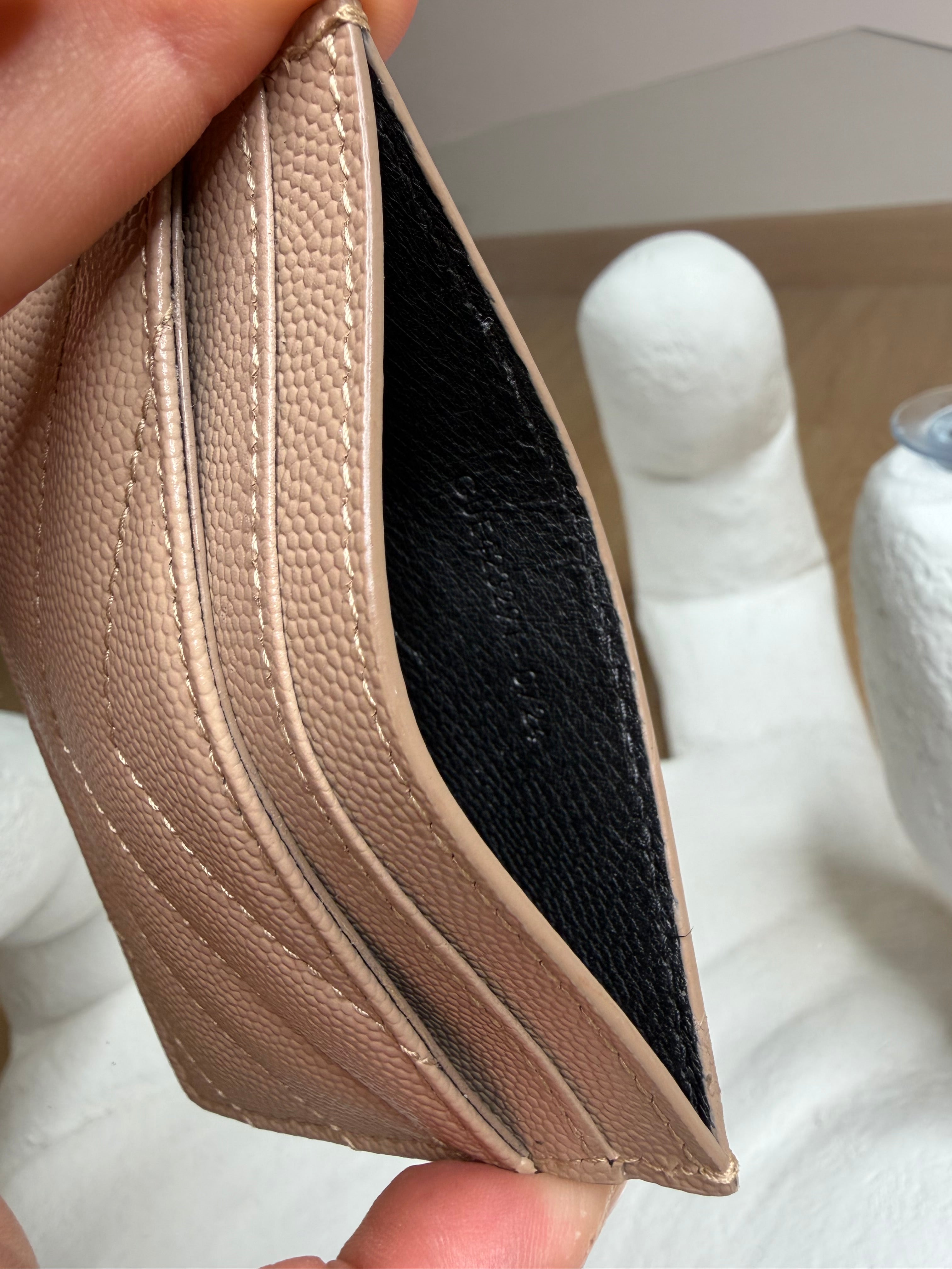 Porta carte laury beige