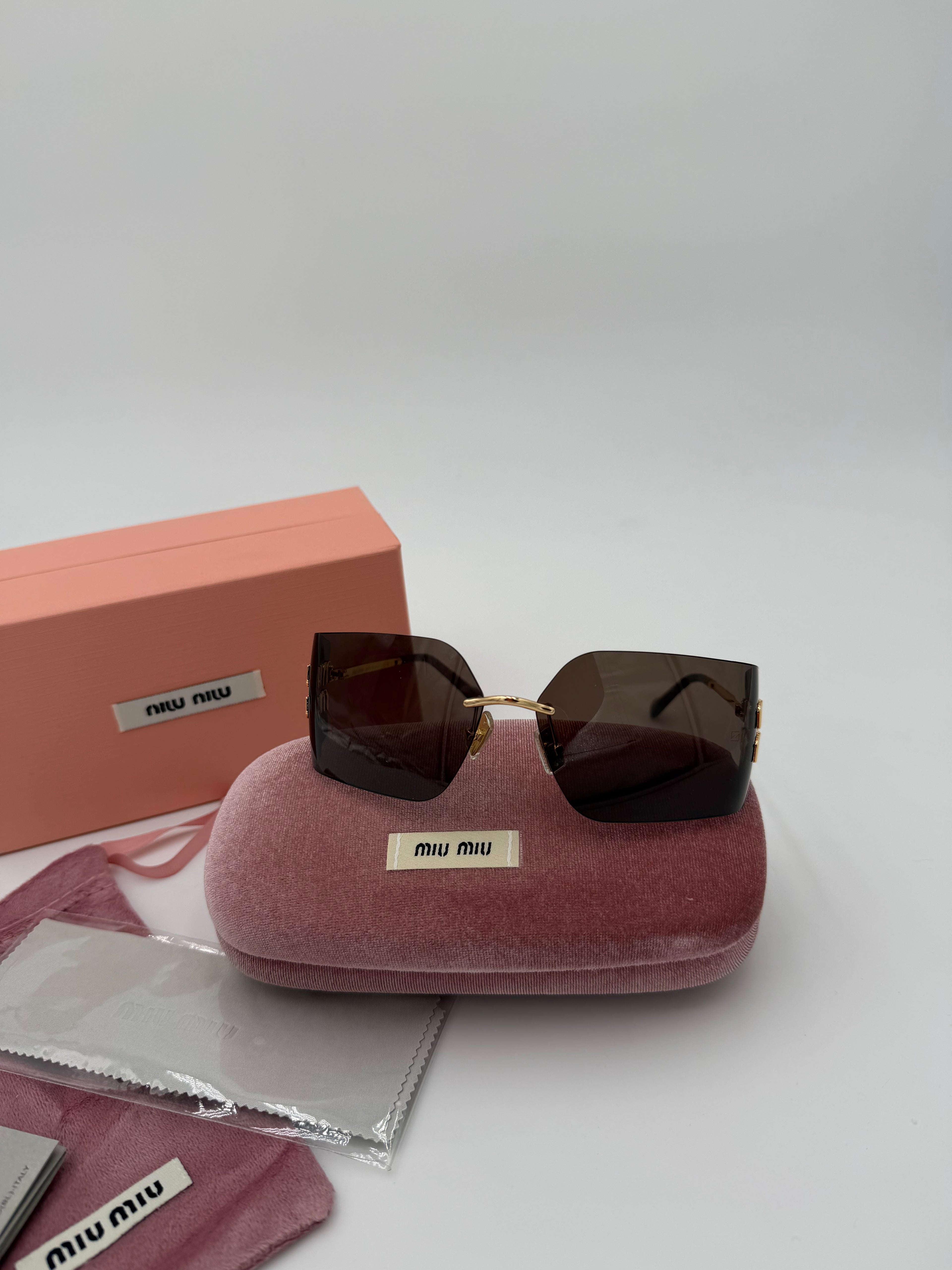 Occhiali mask brown
